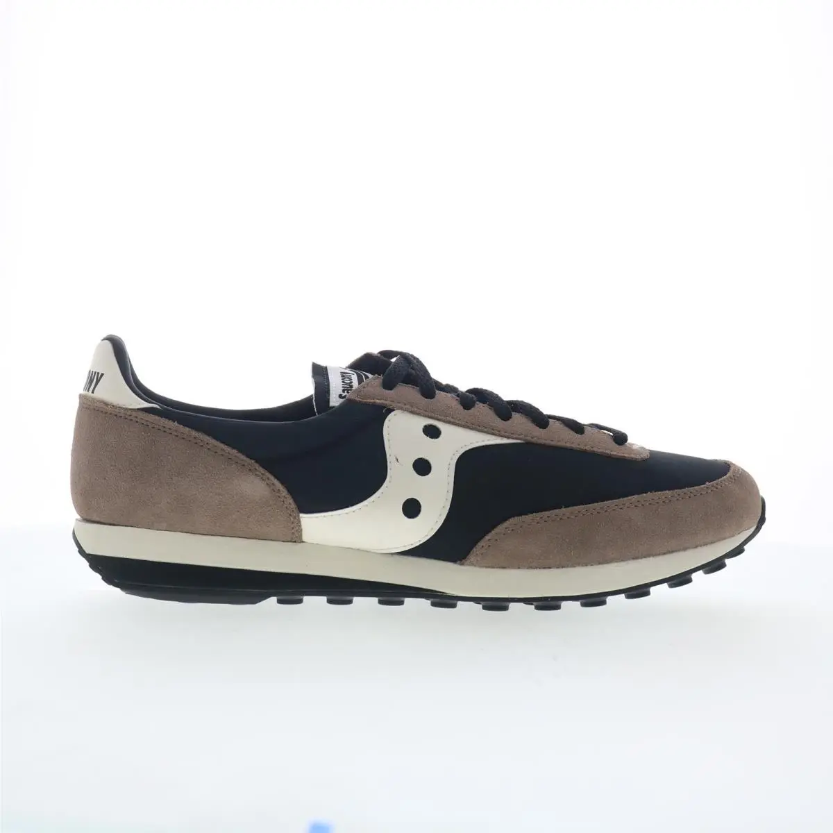 Saucony Trainer 80 S70884-12 Mens Black Suede Lifestyle Sneakers Shoes