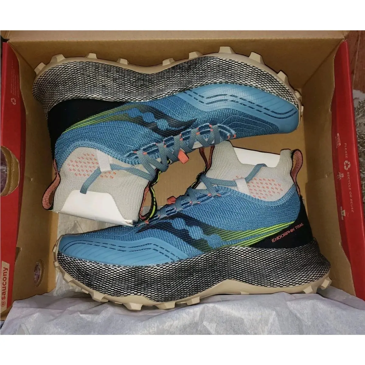 Saucony shoes - Saucony Endorphin Trail Mid - Endorphin Trail Mid - S10646-06 - Blue 40