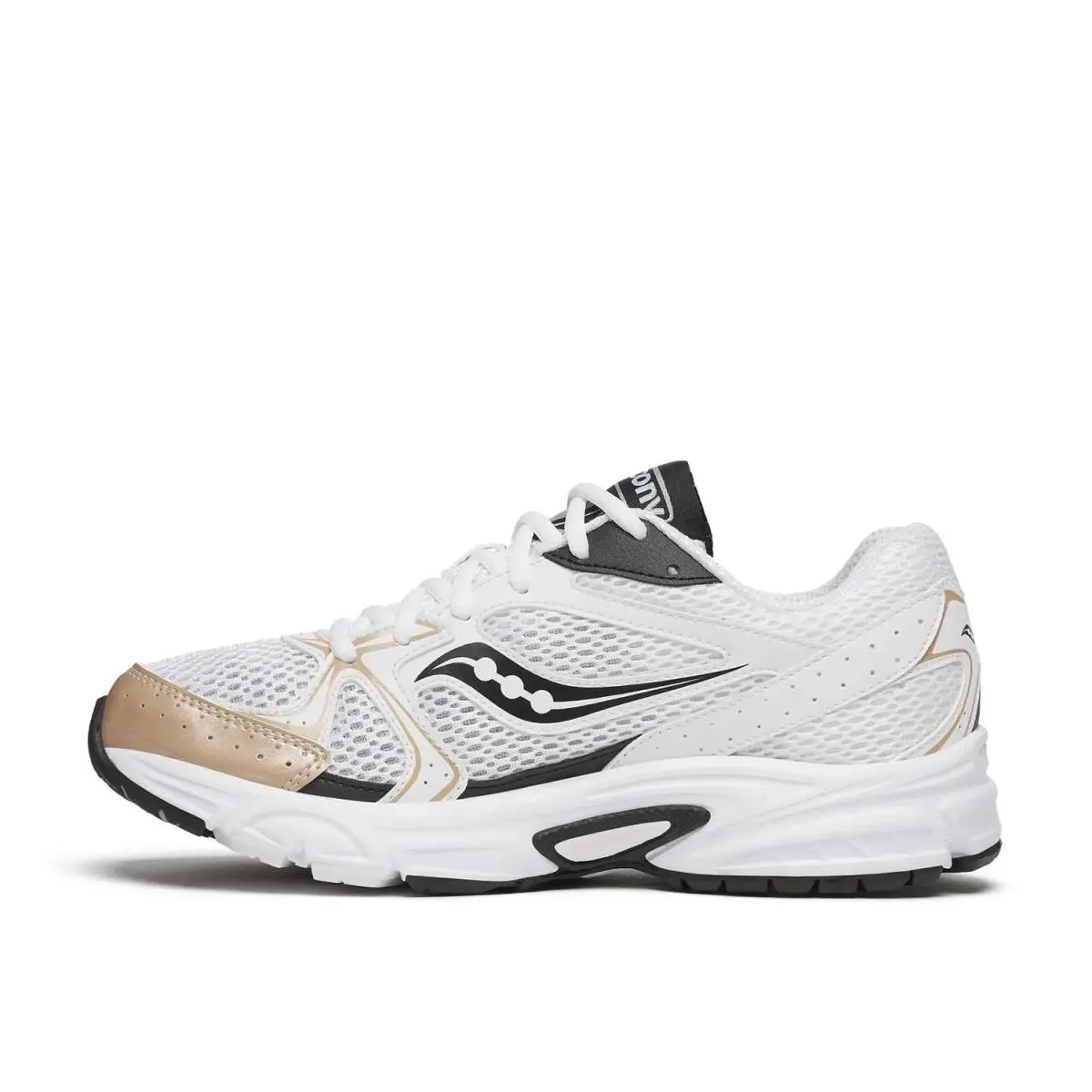 Saucony shoes - White/Black/Gold Metallic 0