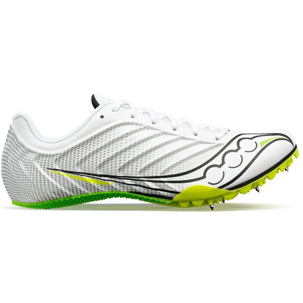 Saucony Men Spitfire 5 Sneaker - White | Slime
