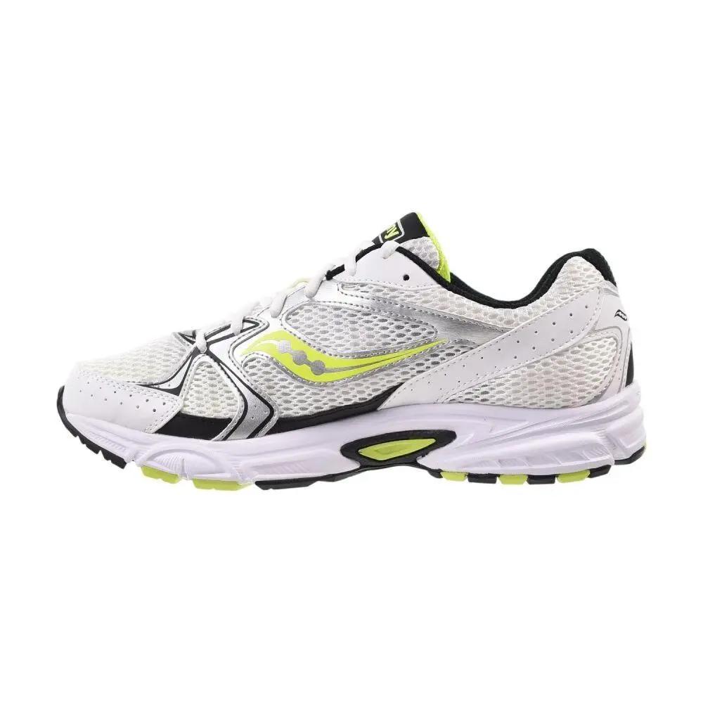 Saucony shoes - Wht/Silv/Yell 8