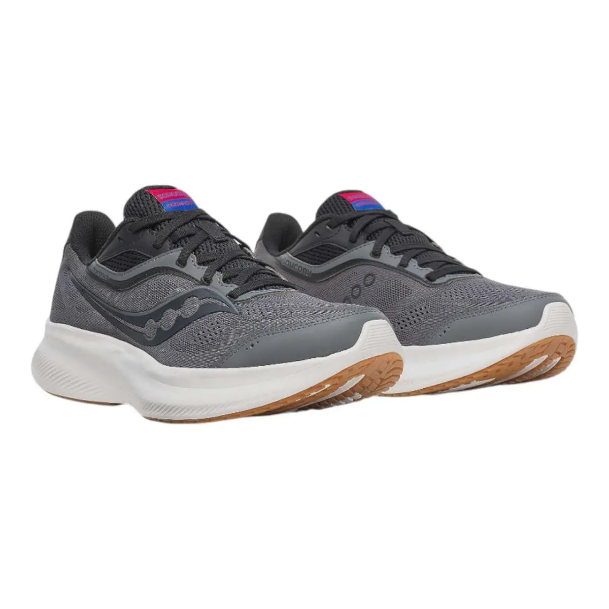 Saucony Men`s Cohesion 18 Running Shoe Carbon S21034-104 - Carbon/Gum