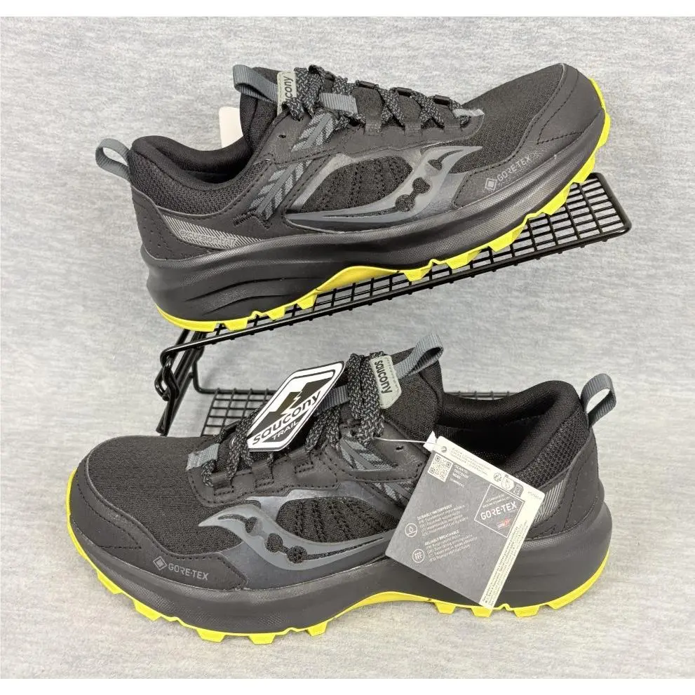 Saucony Excursion TR17 Gtx Sneakers Mens 7 M Black Waterproof Trail Outdoors