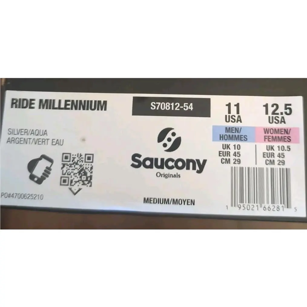 Saucony shoes - Saucony Ride Millennium - Ride Millennium - S70812-54 - Silver/Aqua 4