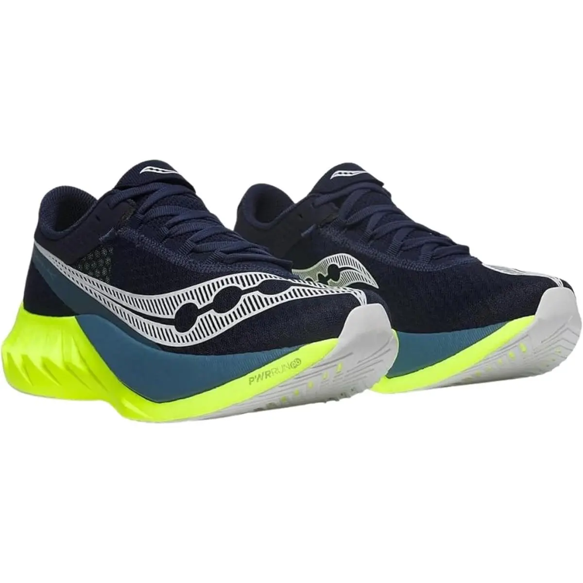 Saucony Endorphin Pro 4 Navy Citron Men US 11 Carbon Marathon Racing Shoe