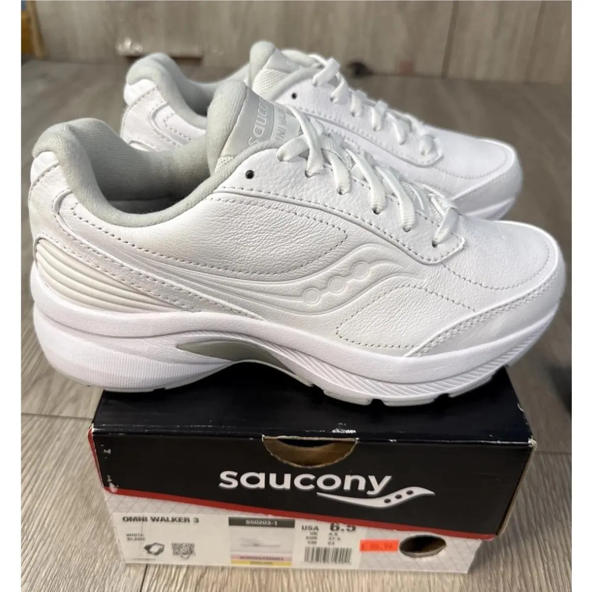 Saucony Women’s Omni Walker 3 Sneakers S50203-1 Shoes White Size 6.5