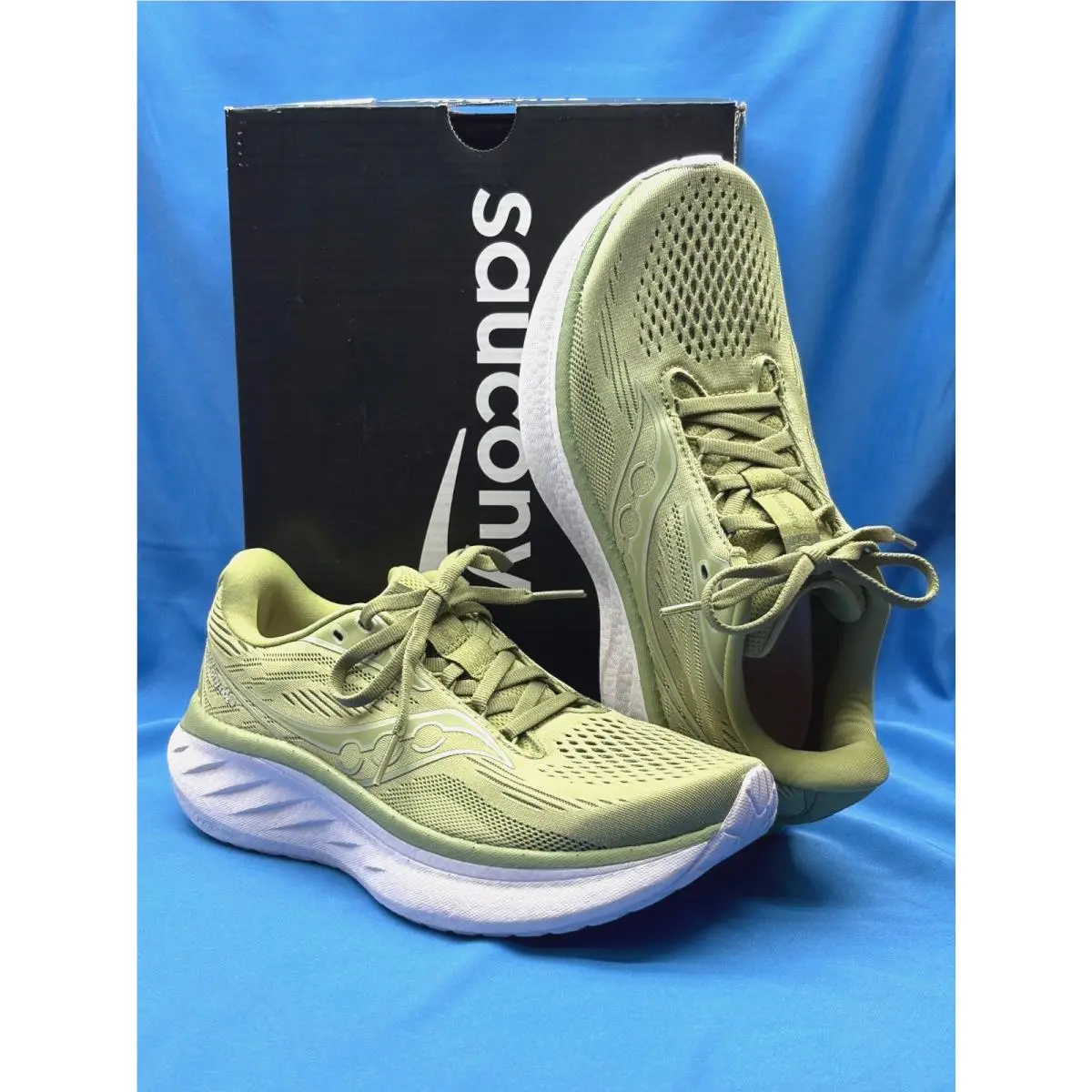 Saucony Ride 18 S11000-142 Hemlock/bloom Medium Women`s Running Shoes Size:6.5