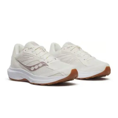 Saucony Cohesion 17 Running Sneaker Shoes Pearl/gum Women`s Size 6 Medium
