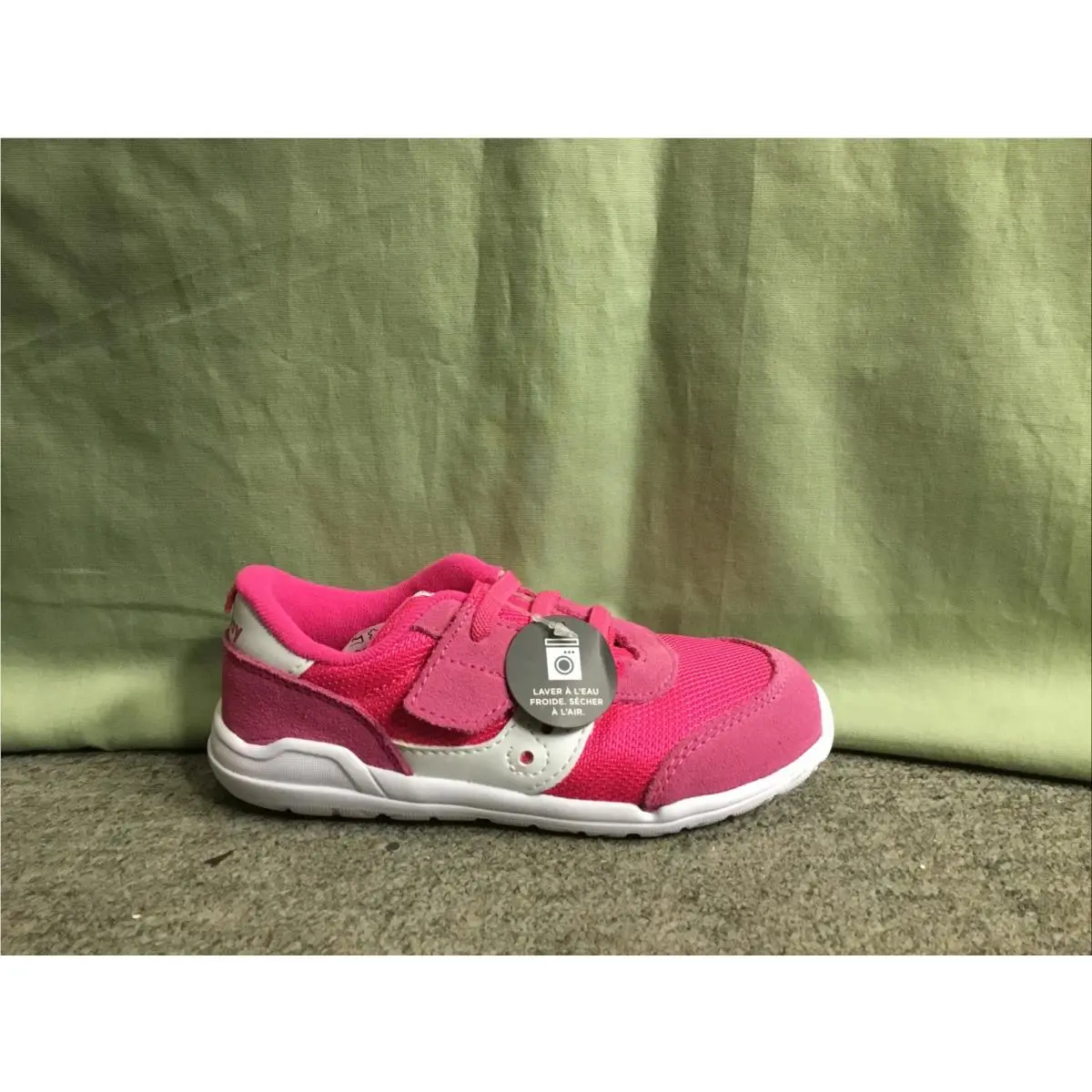 Little Girls Saucony SL162500 Pink/white Jazz Riff Sneakers 10.5 Wide
