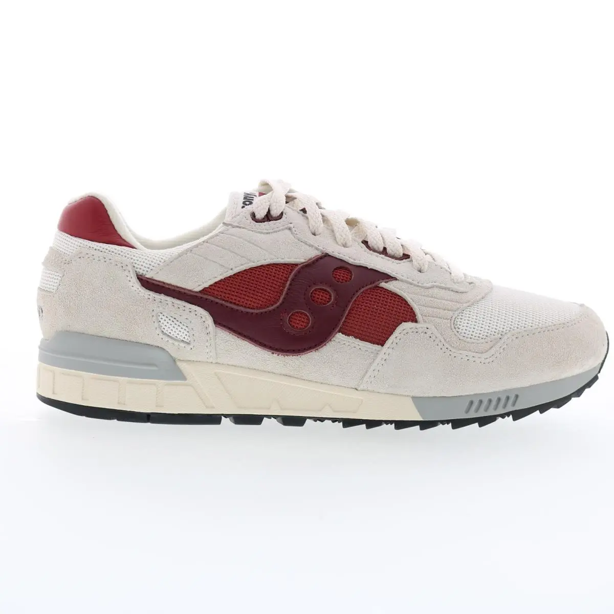 Saucony Shadow 5000 S70665-32 Mens White Suede Lifestyle Sneakers Shoes 12