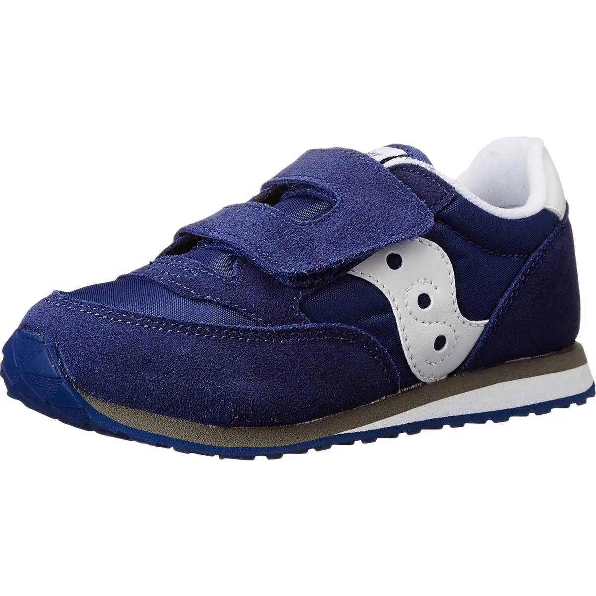 Saucony Baby Girls Jazz Hook Loop Cobalt Blue Shoes Non Marking Rubber Outsole