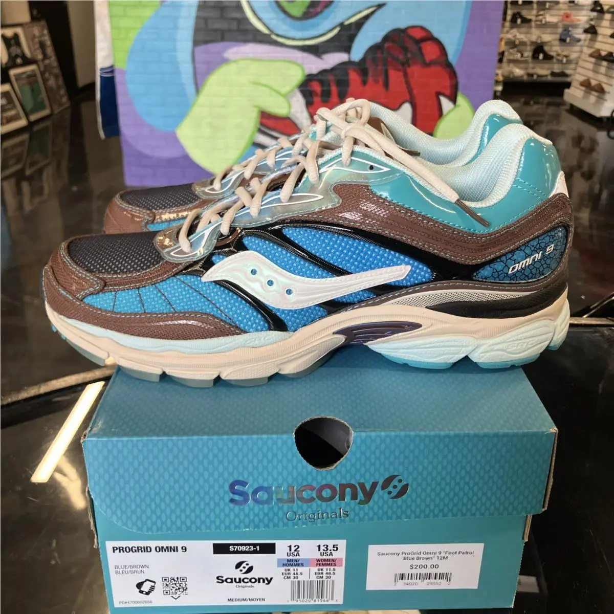 Saucony shoes - Footpatrol x Saucony ProGrid Omni 9 - S70923-1 - Brown 3