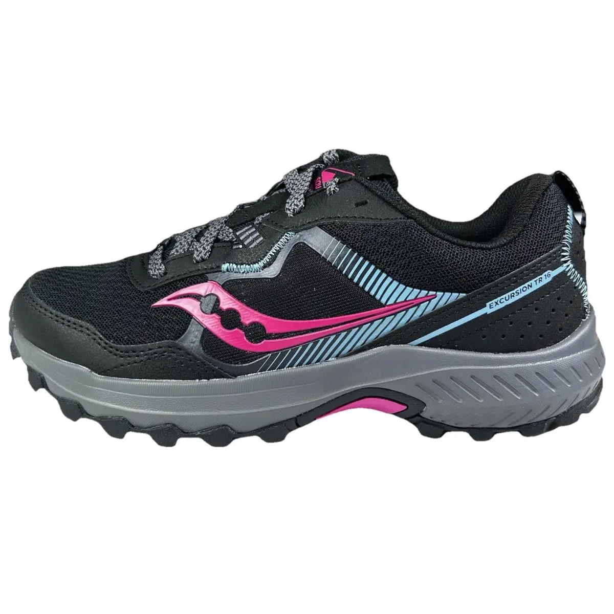 Saucony Excursion TR16 Trail Running Shoes Women’s Size 8 Wide Black Sneakers