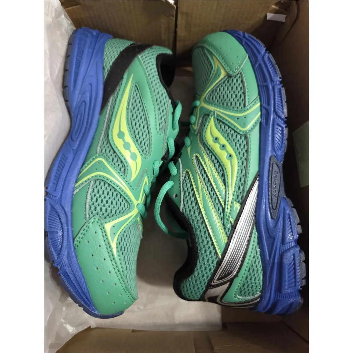 Saucony shoes - Ride Millennium KDZ - Ride Millennium KDZ - SYF25BB1 - Green, Blue (UPC: 196562788750) 4