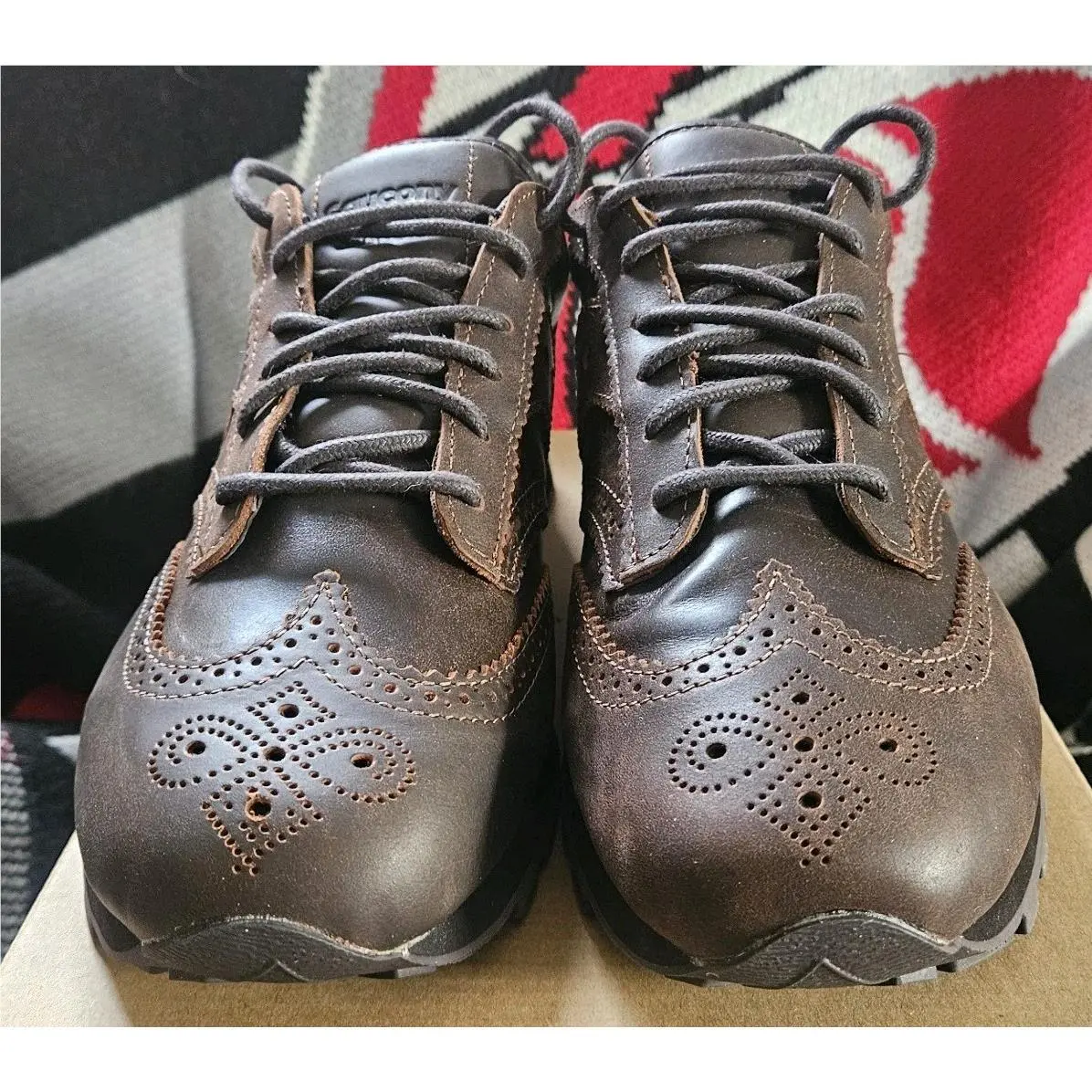 Size 10 - Engineered Garments x Saucony Shadow Wingtip Brown