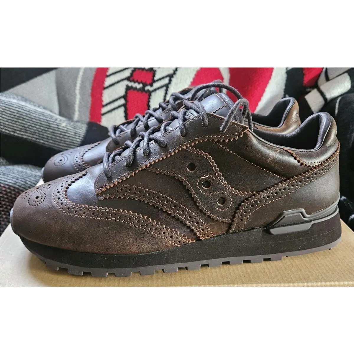 Saucony shoes - Engineered Garments x Saucony Shadow Original Wingtip - S71046-1 - Brown 3