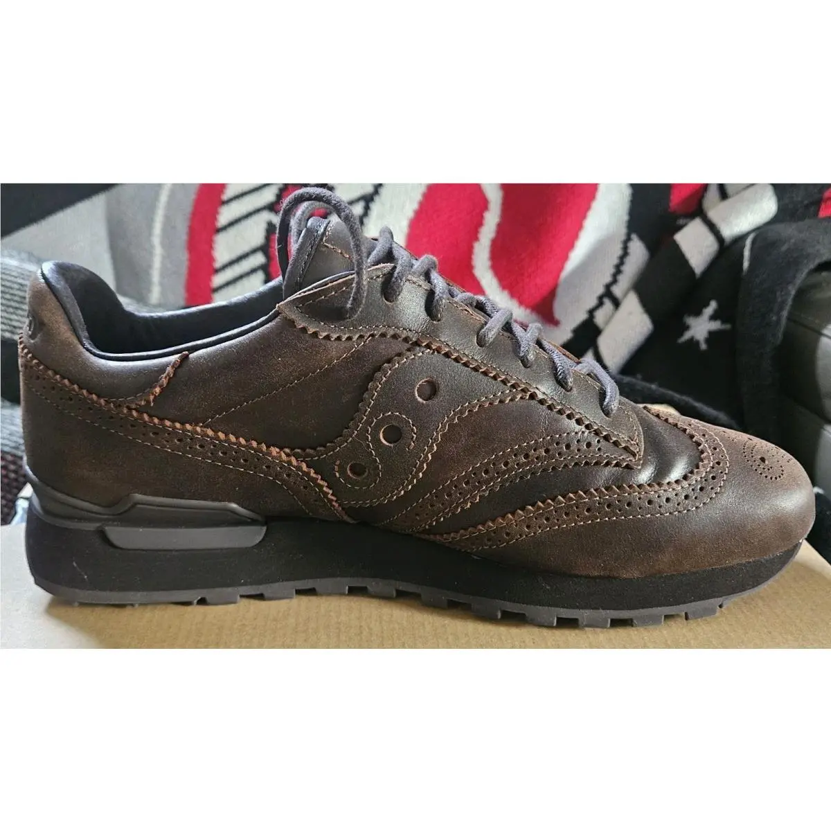 Saucony shoes - Engineered Garments x Saucony Shadow Original Wingtip - S71046-1 - Brown 5