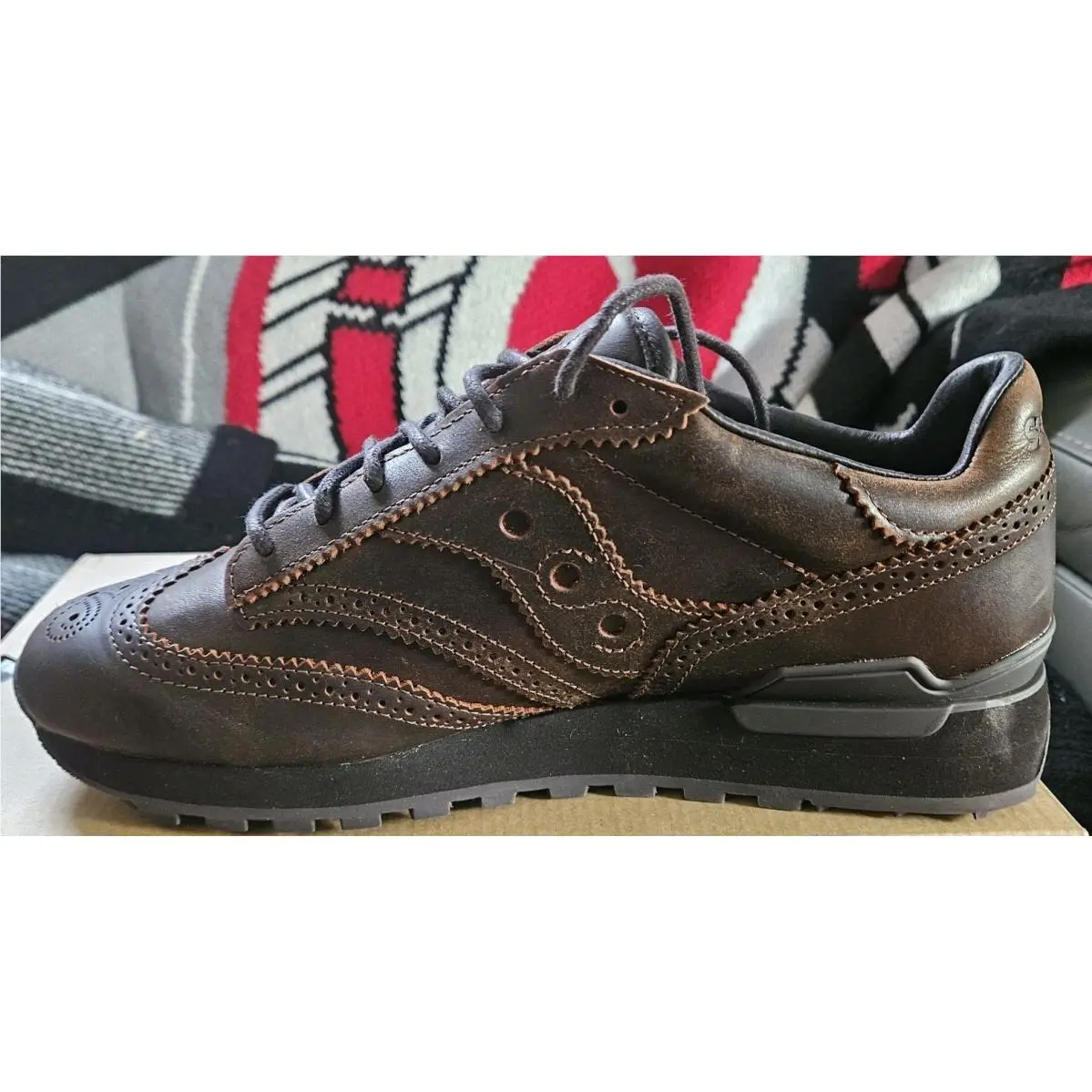 Saucony shoes - Engineered Garments x Saucony Shadow Original Wingtip - S71046-1 - Brown 6