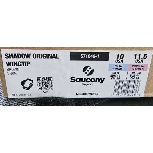 Saucony shoes - Engineered Garments x Saucony Shadow Original Wingtip - S71046-1 - Brown 7