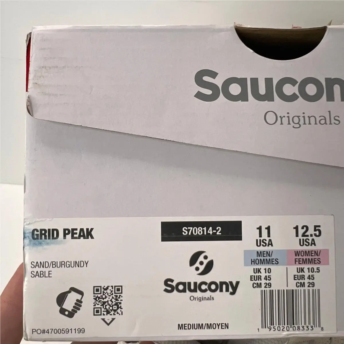 Saucony shoes - Saucony Grid Peak - Grid Peak - Sand Burgundy (UPC: 195020083338) 8