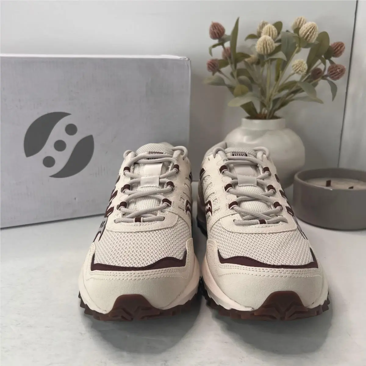 Saucony shoes - Saucony Grid Peak - Grid Peak - Sand Burgundy (UPC: 195020083338) 0