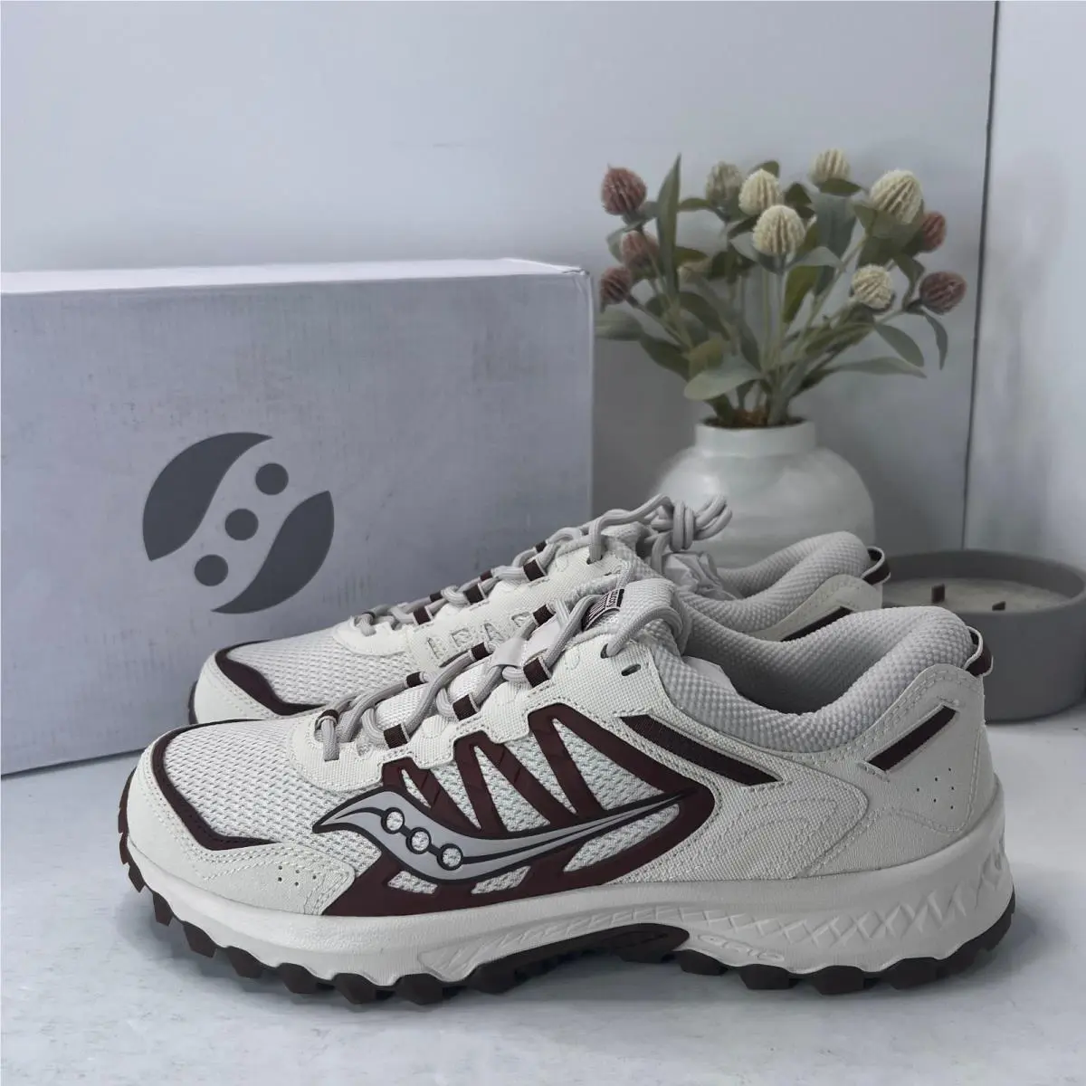 Saucony shoes - Saucony Grid Peak - Grid Peak - Sand Burgundy (UPC: 195020083338) 1