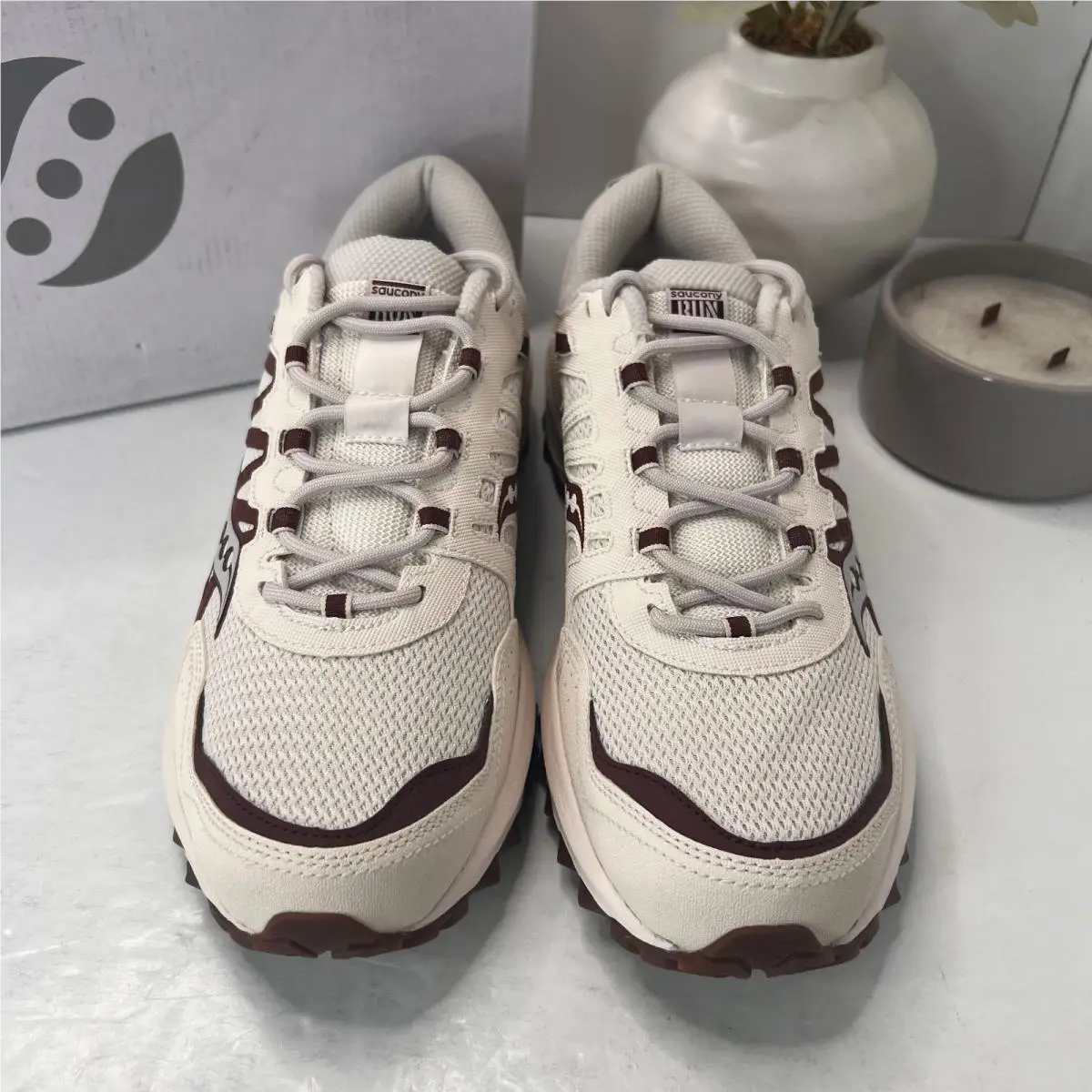 Saucony shoes - Saucony Grid Peak - Grid Peak - Sand Burgundy (UPC: 195020083338) 3