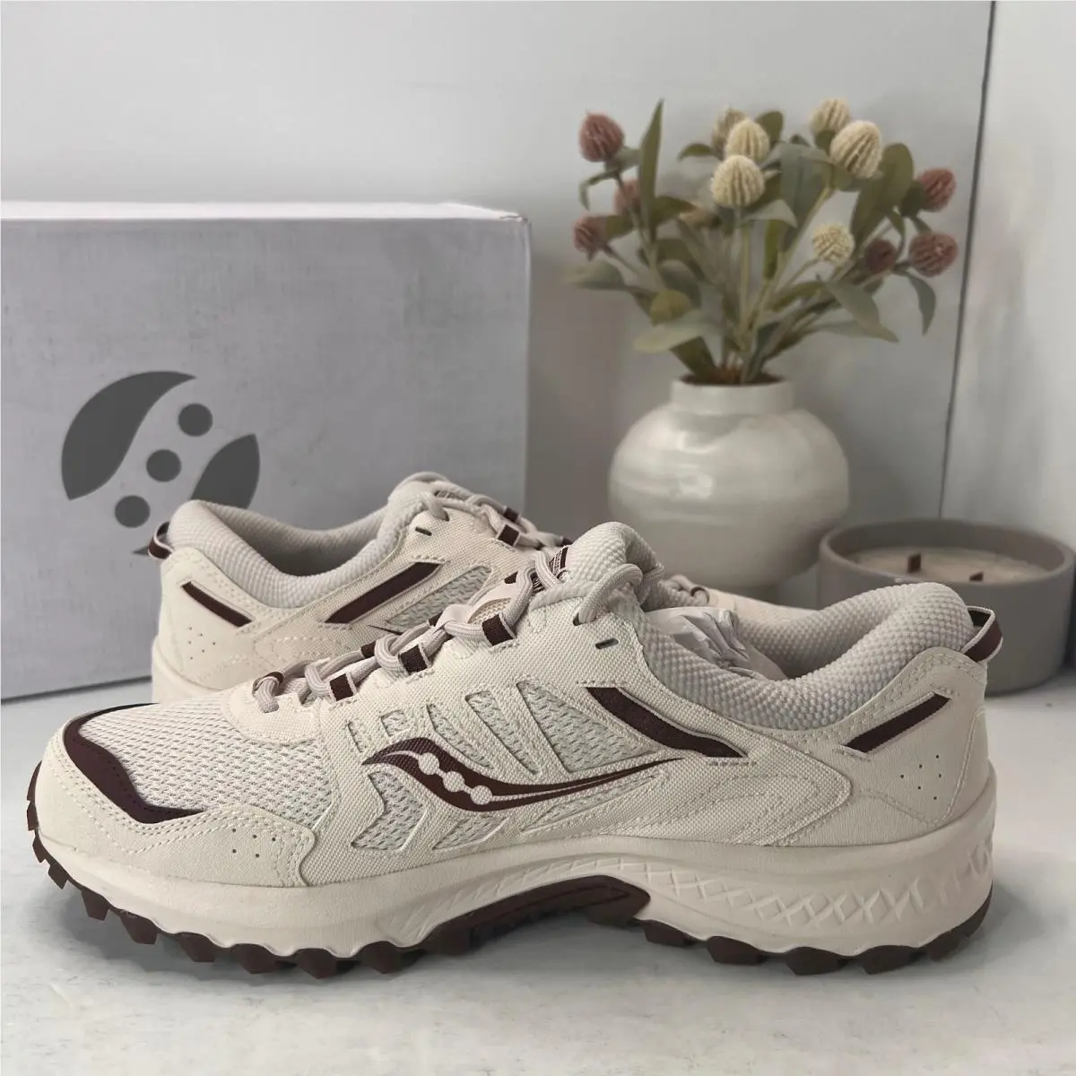Saucony shoes - Saucony Grid Peak - Grid Peak - Sand Burgundy (UPC: 195020083338) 5