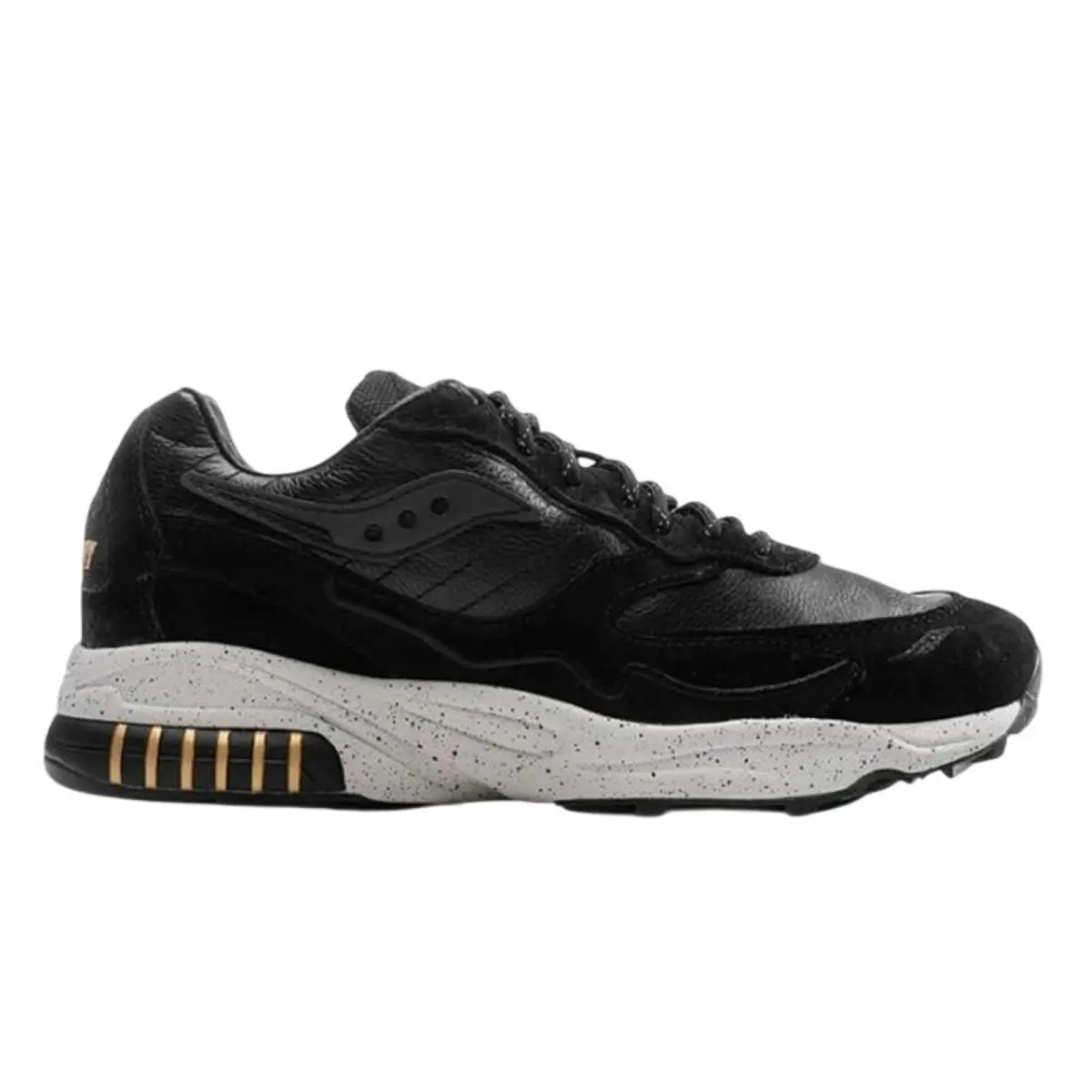 Saucony Mens 3D Grid Hurricane Sneaker US 8 EU 41 Black Suede Athletic