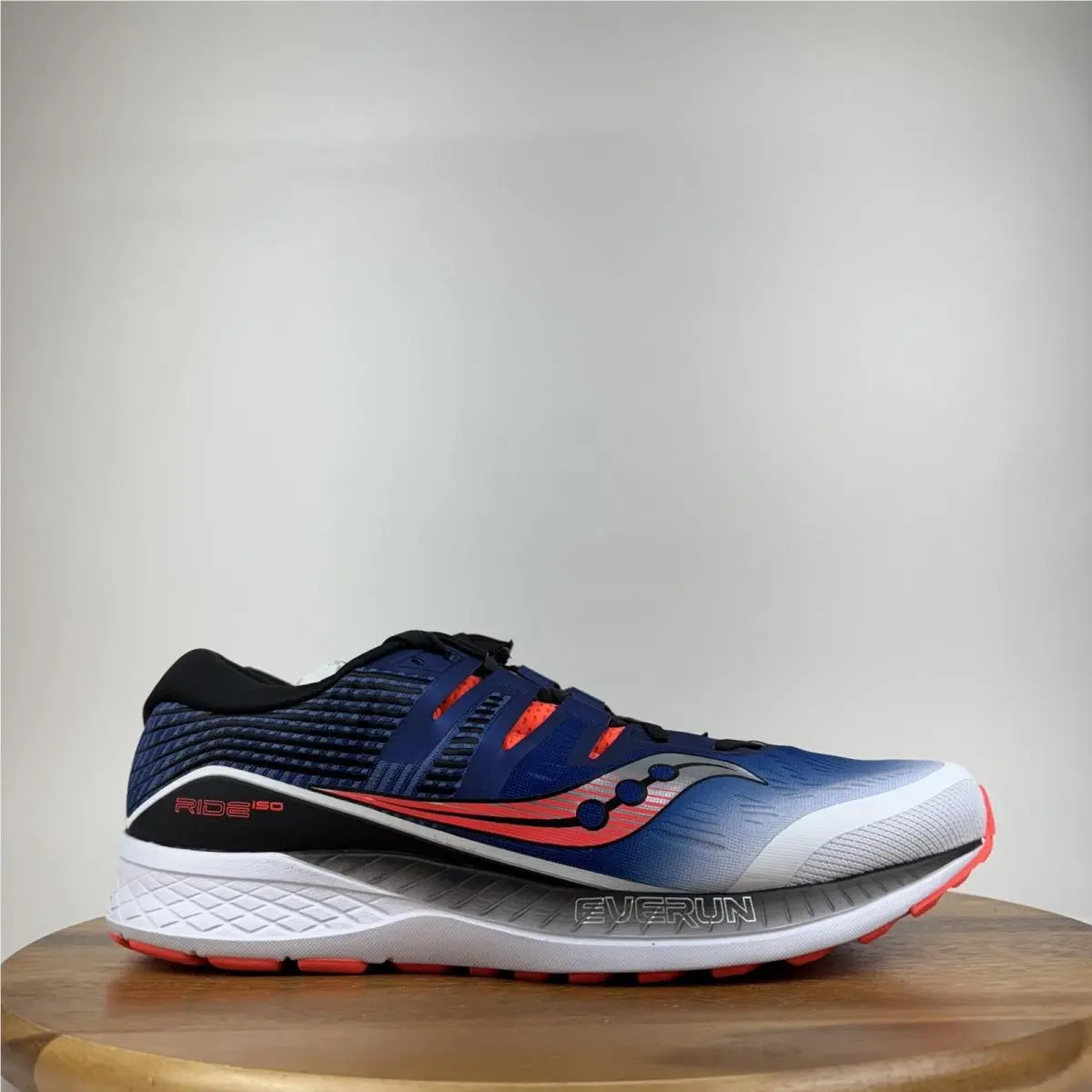 Mens Saucony Ride Iso Blue Athletic Running Shoes Sneakers Size 15 M