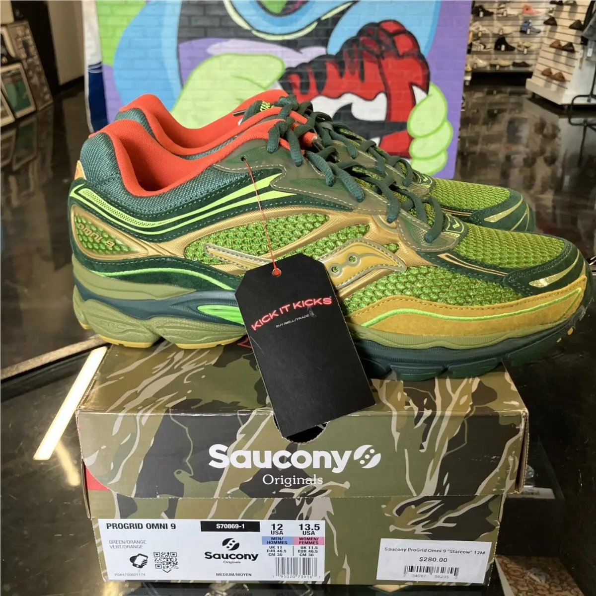 Saucony shoes - Saucony Starcow x ProGrid Omni 9 - S70869-1 - Green 1