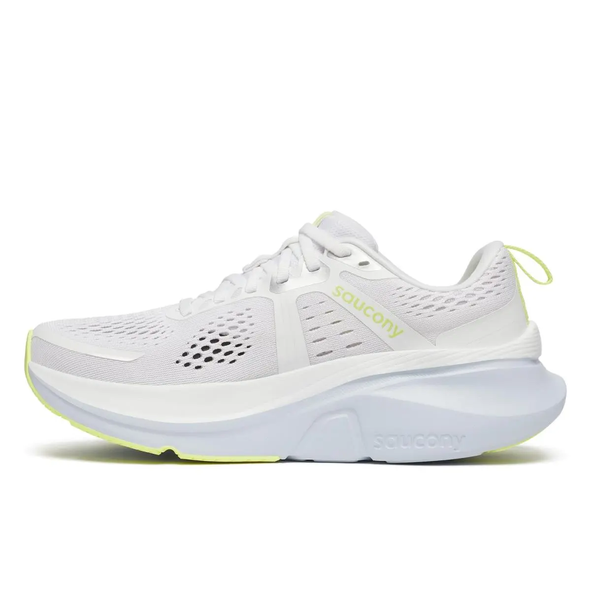 Saucony Women`s Guide 18 Sneaker White/icemelt 10 - White/Ice Melt
