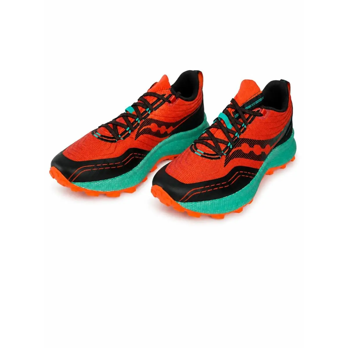 Saucony Endorphin Trail Scarlet Black Men’s Size 10 Trail Running Shoes