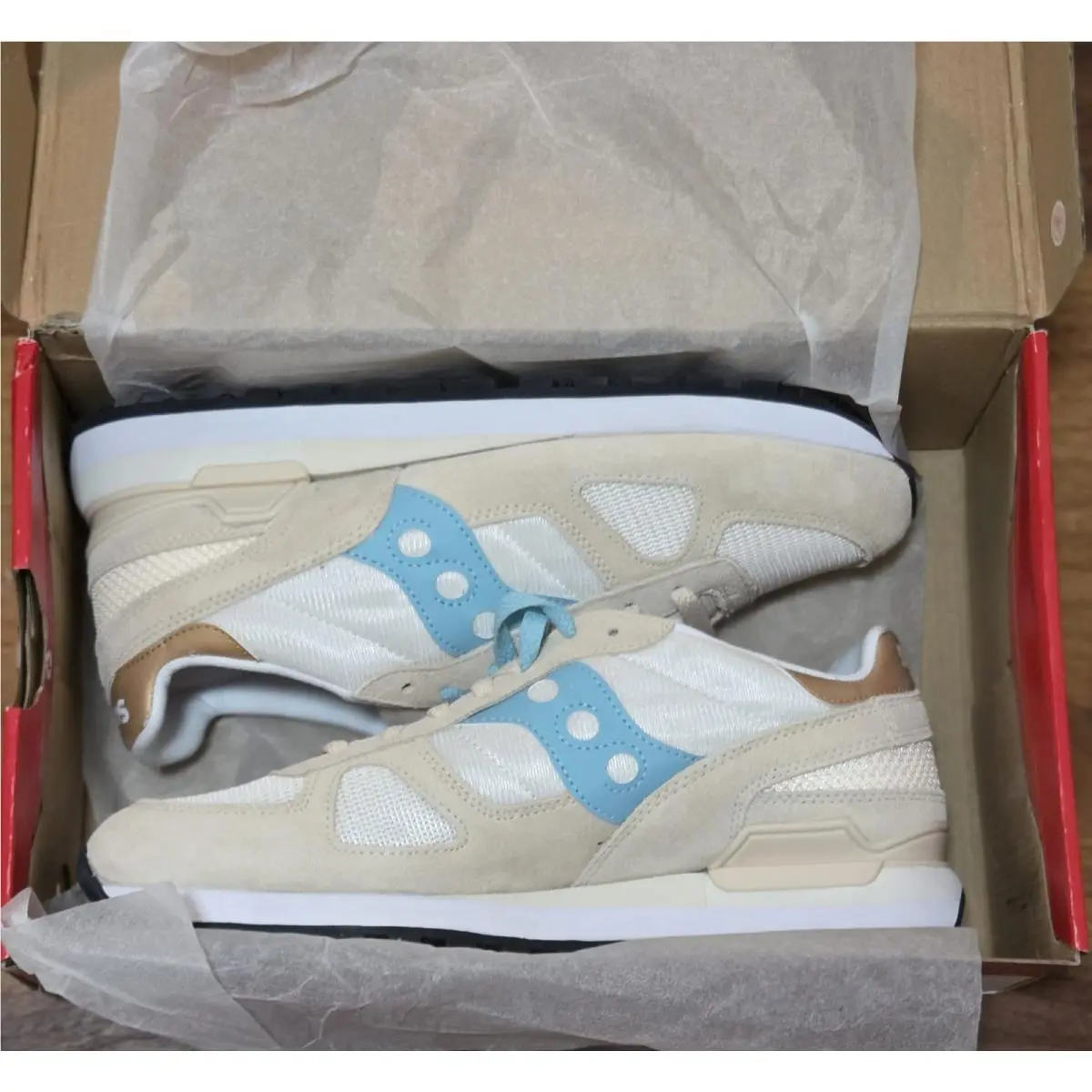 Saucony Shadow Original Shadow Tan Turquoise Sneakers Men’s 12 Classic Retro Running