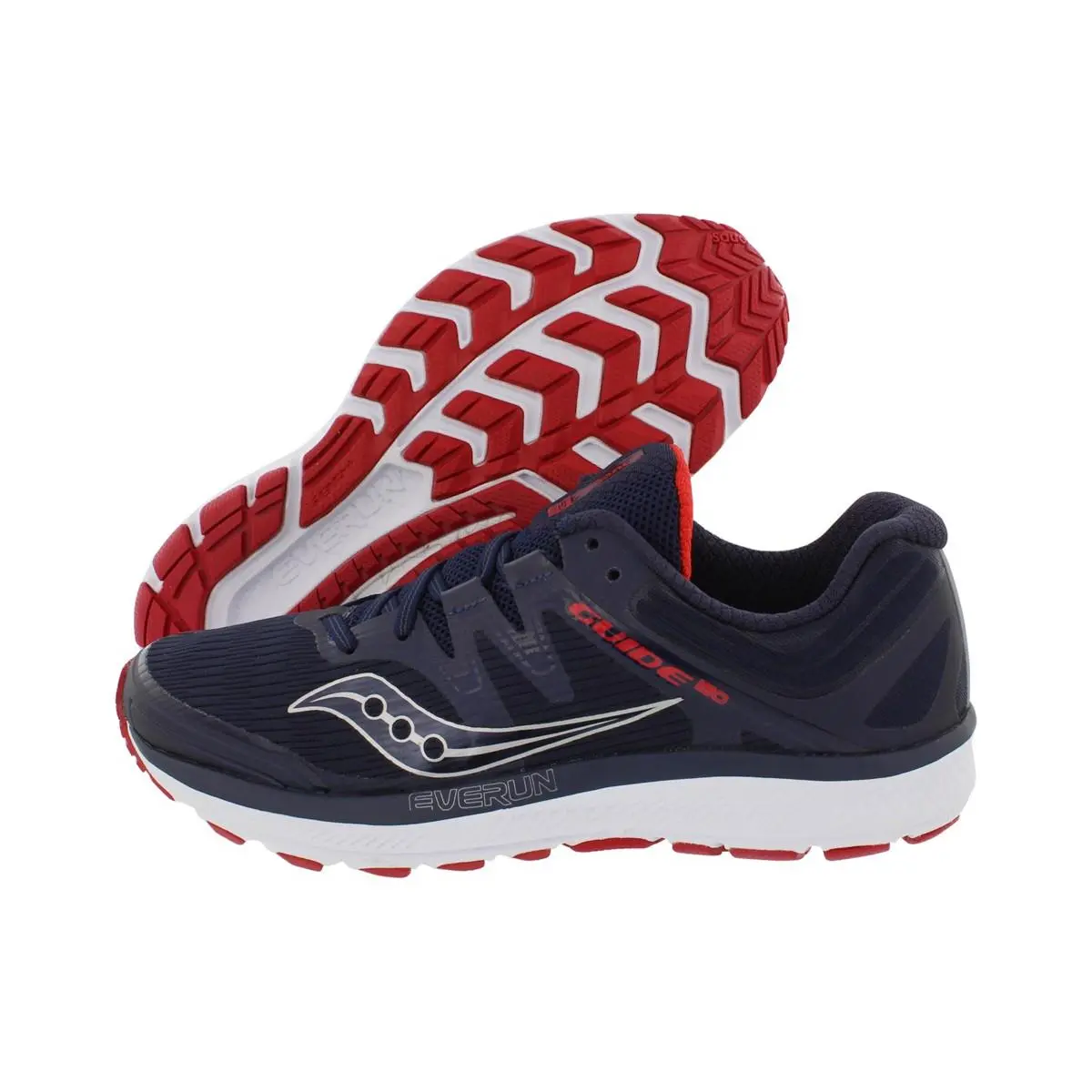 Saucony Guide Iso Running Men`s Shoes Size 12.5 Color: Navy/red