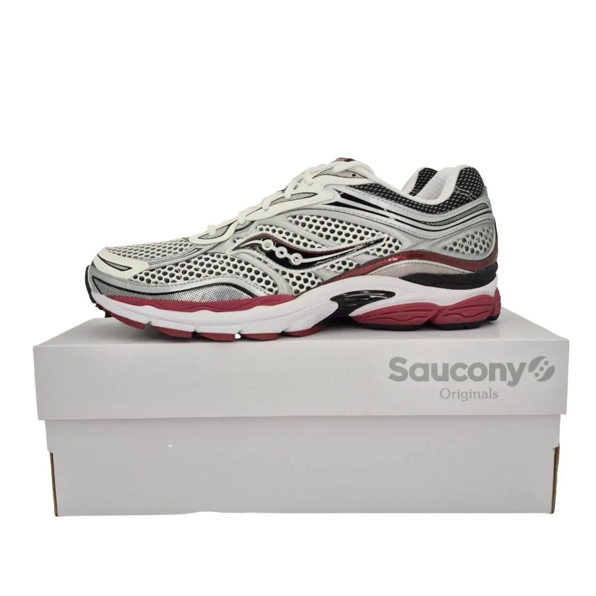 Saucony Originals Progrid Omni 9 Silver/red Men`s Size 14 Sneakers S70739-1