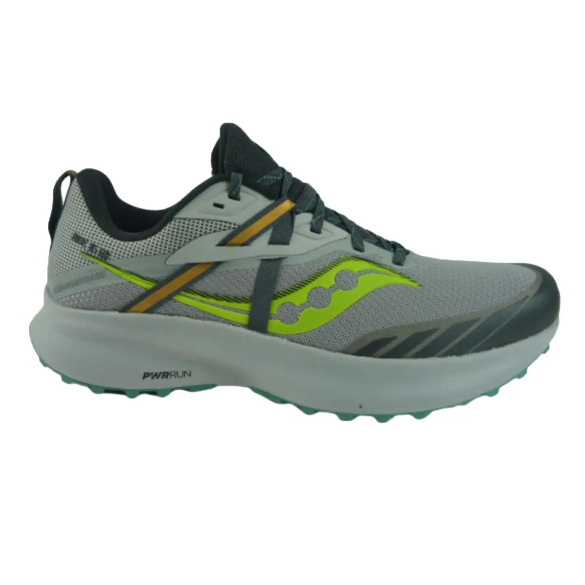 Saucony Men`s Ride 15 TR Hiking Shoes Fossil/citron US 10