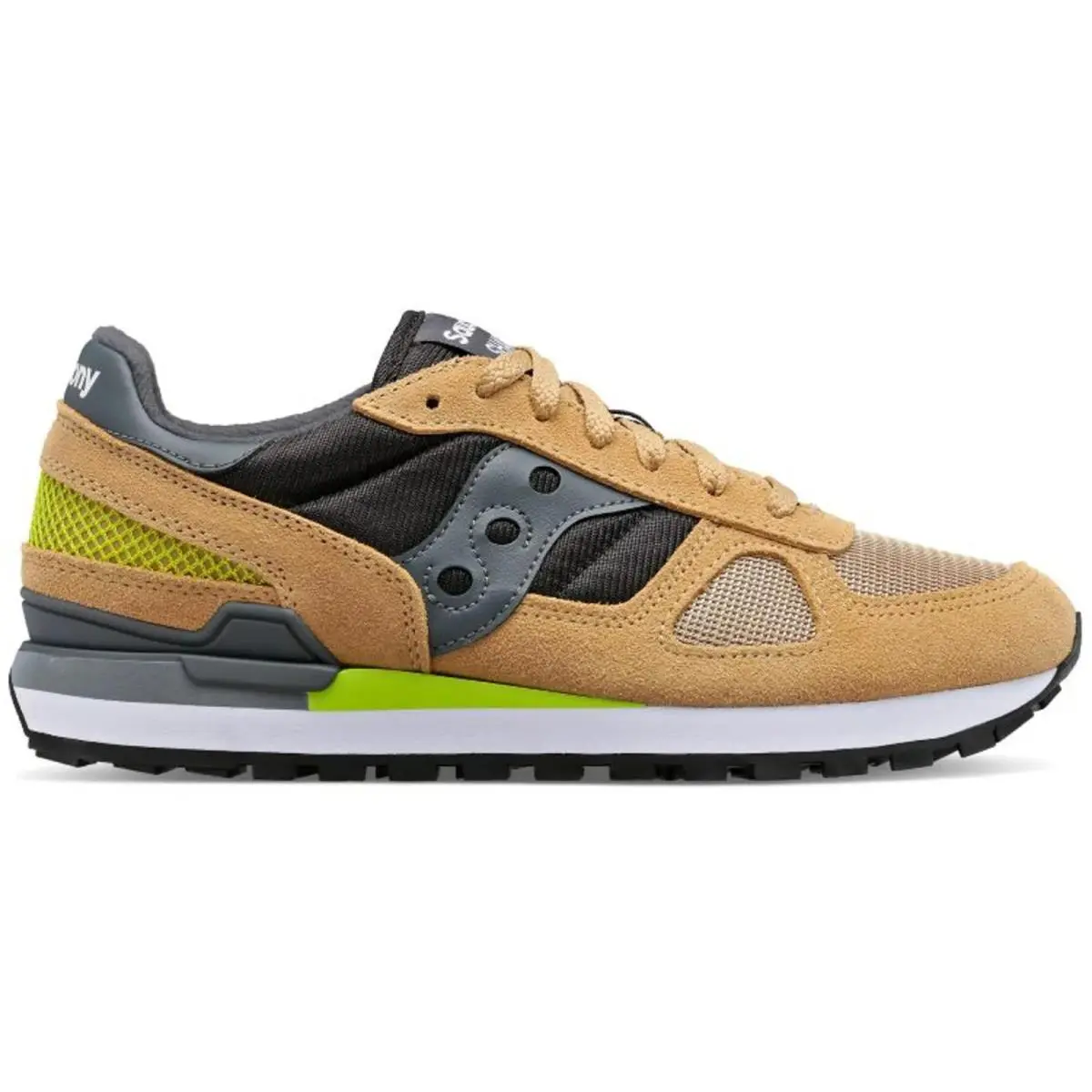 Saucony Men`s Shadow Khaki/grey S2108-825 Sz 13 - Khaki/Grey