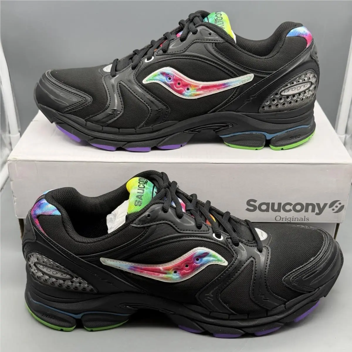 Saucony Progrid Triumph 4 Mens 13 Running Walking Shoes S70738-2 Tie Dye