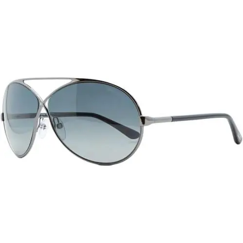 Tom Ford Georgette TF154 12B Sunglasses 64mm Dark Ruthenium / Grey Gradient Lens