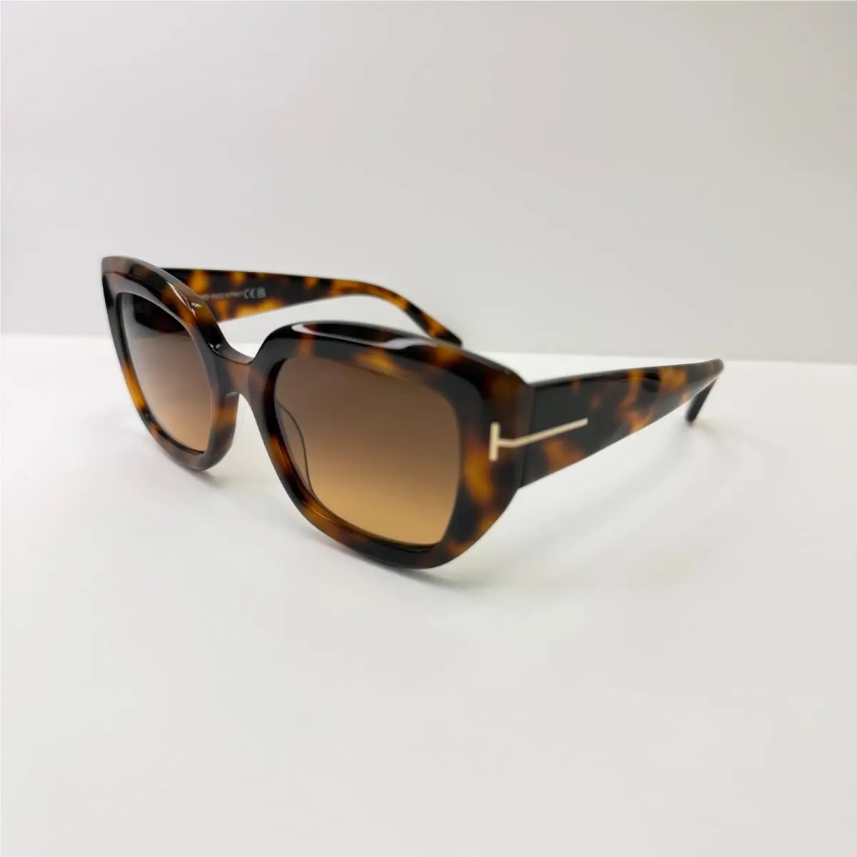 Tom Ford TF 1192 Saltzman 53F 53 Havana W/gradient Brown Lenses