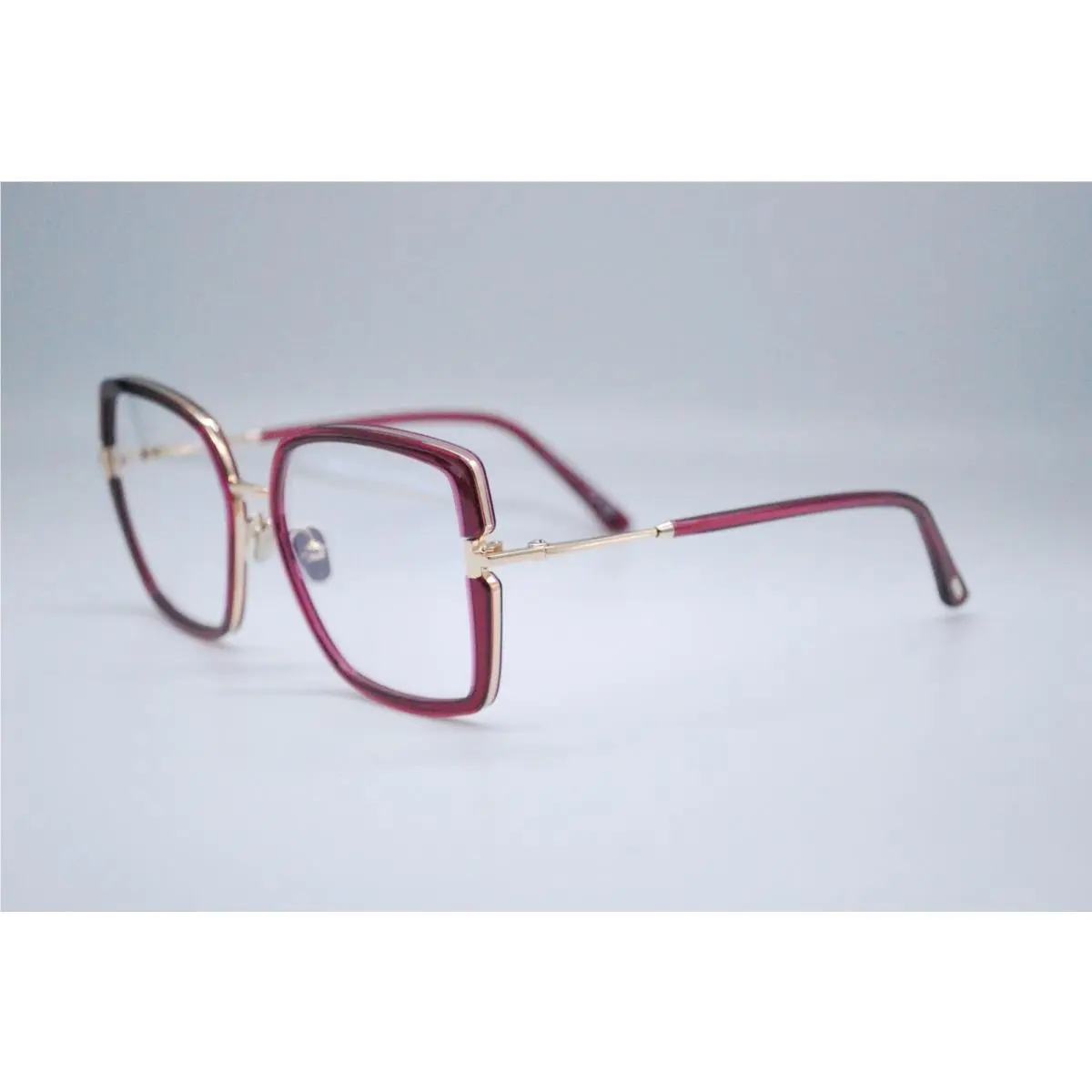 Tom Ford TF 5985-B 075 Shiny Dark Fuxia Eyeglasses Frames 55-18