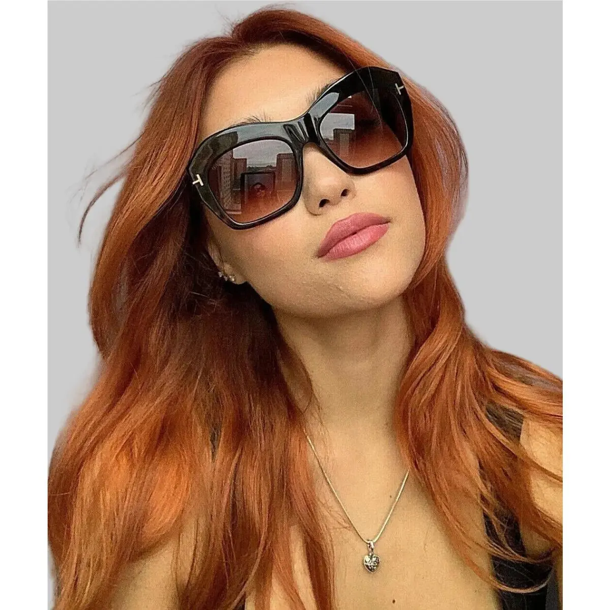 Tom Ford Emmanuella Tortoise Oversized Women`s Sunglasses