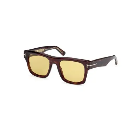 Tom Ford Icon FT1200 52E Dark Havana/yellow 53mm Men`s Sunglasses