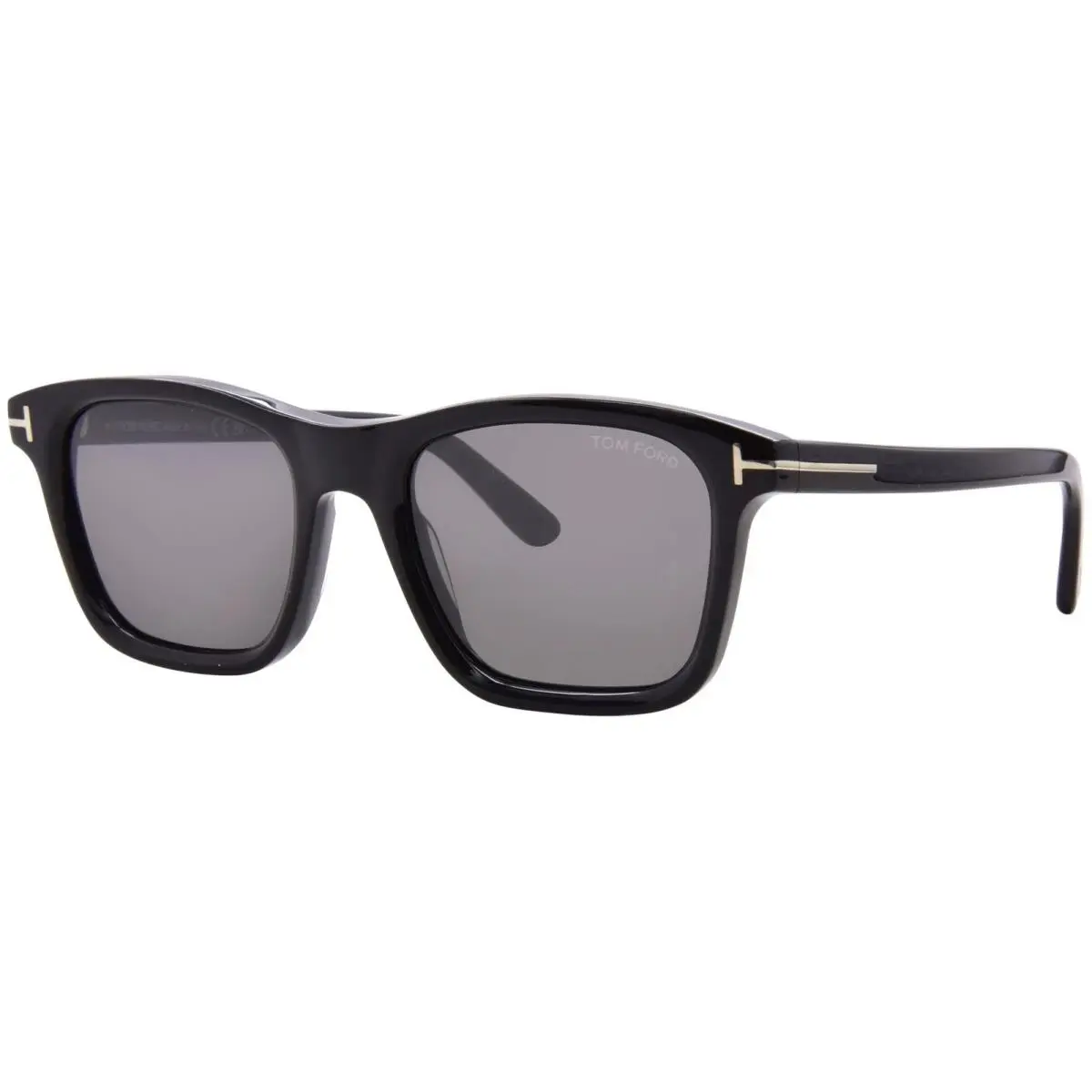 Tom Ford Barron FT 1179 01D Shiny Black Smoke Polarized Lens Sunglasses 54mm