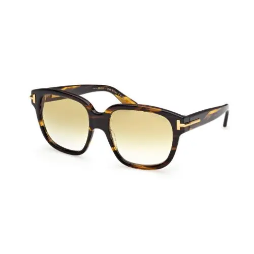 Tom Ford Icon FT1236 56F Coloured Havana/gradient Brown 58mm Women`s Sunglasses