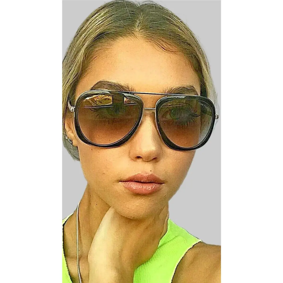 Tom Ford Sam FT0469 50C 59mm 59-16-140 Havana Oversized Women`s Sunglasses