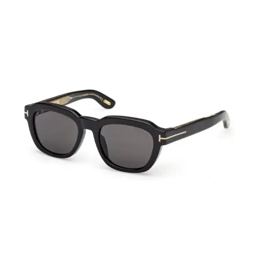 Tom Ford Icon FT1226-F 01A Shiny Black/smoke 53mm Men`s Sunglasses