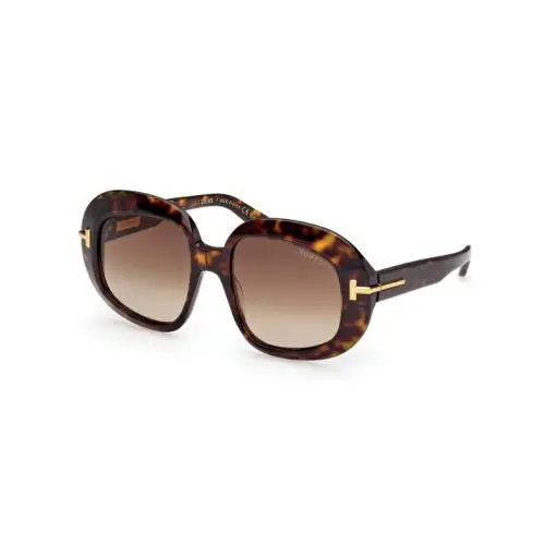 Tom Ford Icon FT1237 52F Dark Havana/ Gradient Brown 53mm Women`s Sunglasses