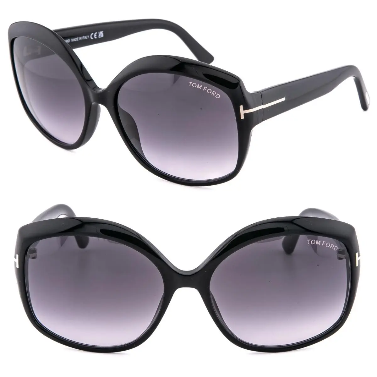 Tom Ford Chiara TF0919 01B Black Bold Infinity Oversized Sunglass 0919 FT0919